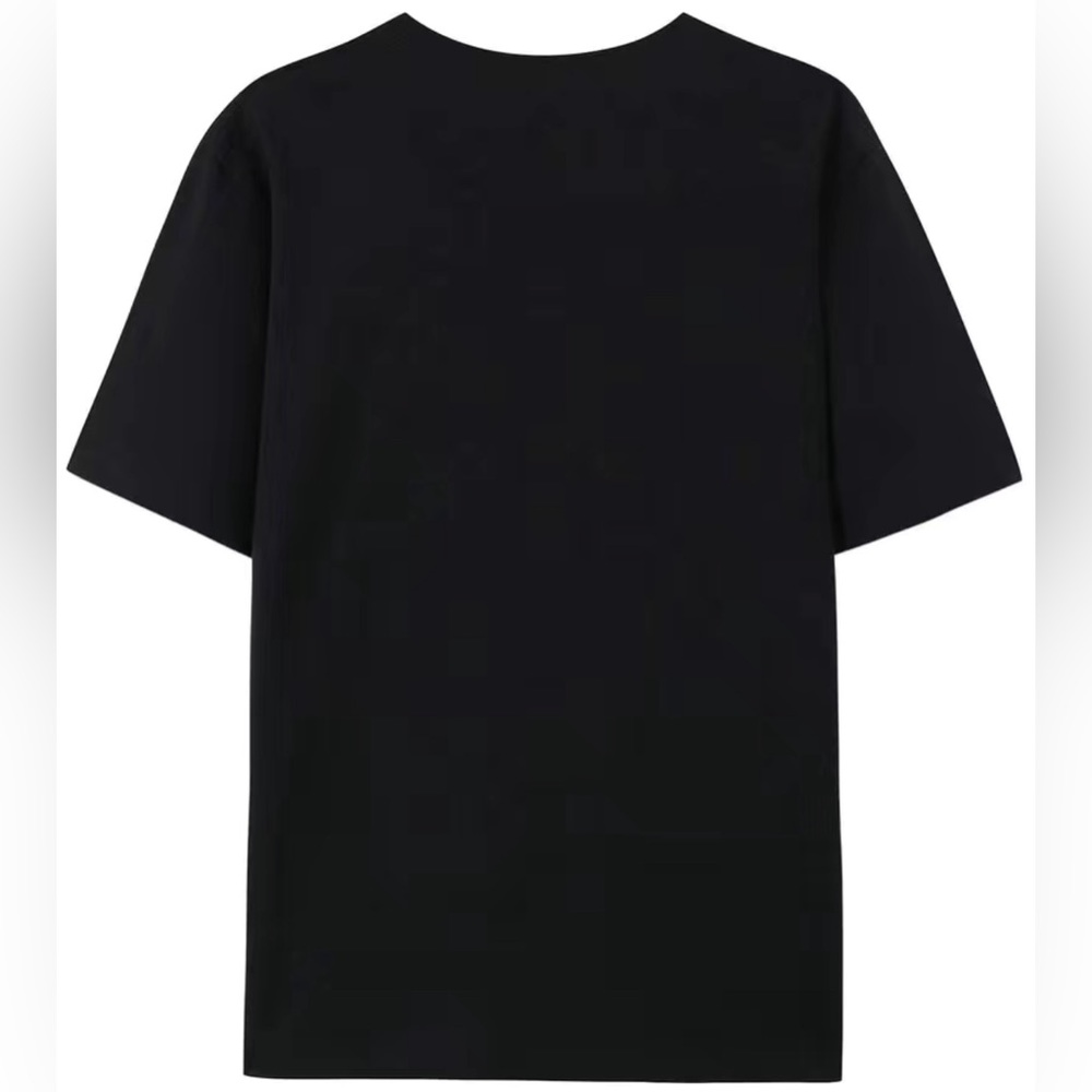 Funny sarcastic black and white graphics shirt sleeve t-shirt - Picture 2 of 5